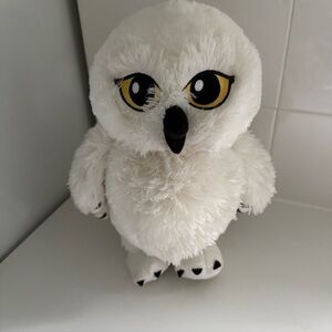 Charming White Plush Owl Stuffed Animal